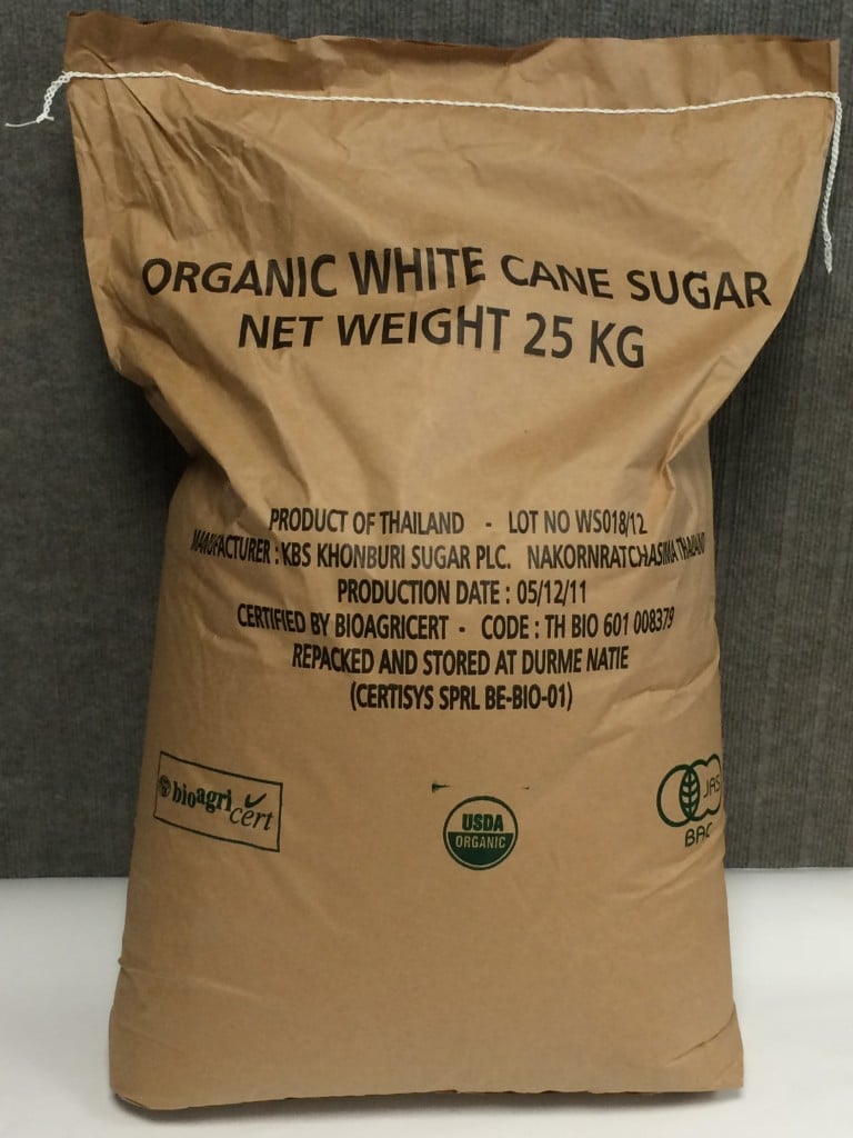 sucre biologique bio blanc